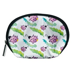 Watercolor Pattern With Lady Bug Accessory Pouch (medium)