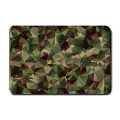 Abstract Vector Military Camouflage Background Small Doormat  by Vaneshart