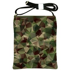Abstract Vector Military Camouflage Background Shoulder Sling Bag