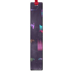 Colorful-sound-wave-set Large Book Marks