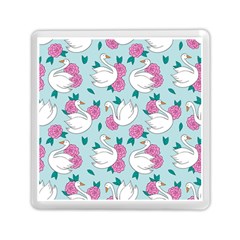 Classy-swan-pattern Memory Card Reader (square)