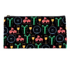 Hand-drawn-happy-birthday-pattern-background Pencil Case