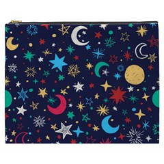 Colorful-background-moons-stars Cosmetic Bag (xxxl)