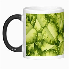 Seamless pattern with green leaves Morph Mugs