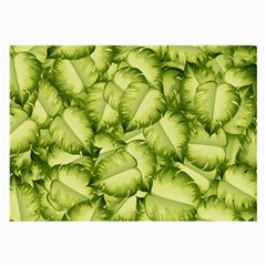 Seamless pattern with green leaves Large Glasses Cloth (2 Sides)