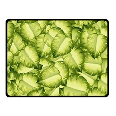 Seamless pattern with green leaves Fleece Blanket (Small)