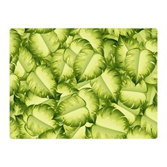 Seamless pattern with green leaves Double Sided Flano Blanket (Mini) 