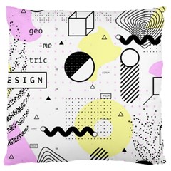 Graphic Design Geometric Background Large Cushion Case (two Sides)