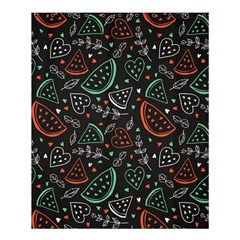 Seamless-vector-pattern-with-watermelons-mint -- Shower Curtain 60  X 72  (medium) 