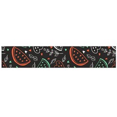 Seamless-vector-pattern-with-watermelons-mint -- Large Flano Scarf 