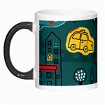 Seamless-pattern-hand-drawn-with-vehicles-buildings-road Morph Mugs Left