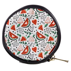 Seamless-vector-pattern-with-watermelons-mint Mini Makeup Bag