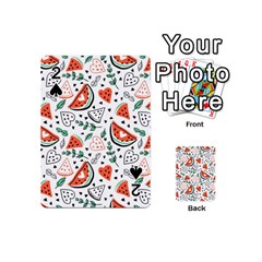 Seamless-vector-pattern-with-watermelons-mint Playing Cards 54 Designs (mini) by Vaneshart