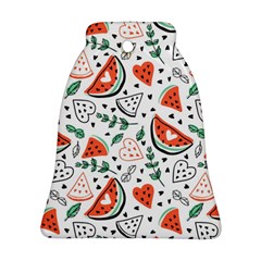 Seamless-vector-pattern-with-watermelons-mint Bell Ornament (two Sides)