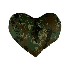 Camouflage-splatters-background Standard 16  Premium Heart Shape Cushions