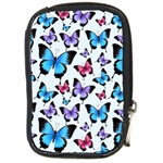Decorative-festive-trendy-colorful-butterflies-seamless-pattern-vector-illustration Compact Camera Leather Case Front