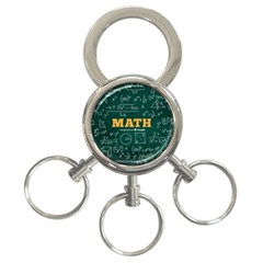 Realistic-math-chalkboard-background 3-ring Key Chain by Vaneshart