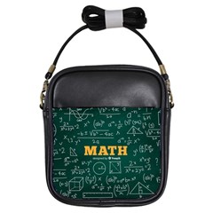 Realistic-math-chalkboard-background Girls Sling Bag