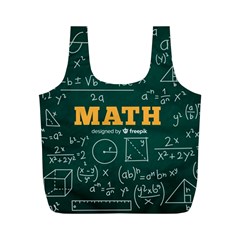 Realistic-math-chalkboard-background Full Print Recycle Bag (m)