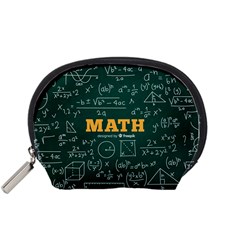 Realistic-math-chalkboard-background Accessory Pouch (small) by Vaneshart