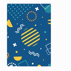 Flat-design-geometric-shapes-background Large Garden Flag (two Sides)