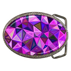 Triangular-shapes-background Belt Buckles