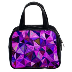 Triangular-shapes-background Classic Handbag (two Sides)