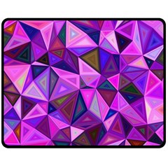 Triangular-shapes-background Double Sided Fleece Blanket (medium) 