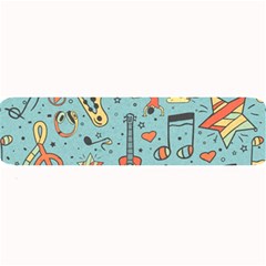 Seamless-pattern-musical-instruments-notes-headphones-player Large Bar Mats by Vaneshart
