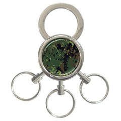 Military Background Grunge 3-ring Key Chain