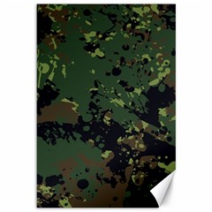 Military Background Grunge-style Canvas 12  X 18  by Vaneshart