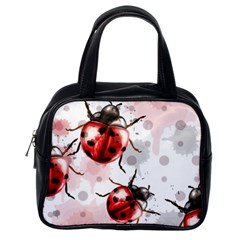 Ladybugs-pattern-texture-watercolor Classic Handbag (one Side) by Vaneshart