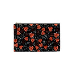 Seamless-vector-pattern-with-watermelons-hearts-mint Cosmetic Bag (small)