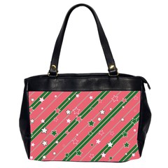 Christmas-background-star Oversize Office Handbag (2 Sides)