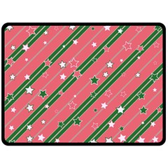 Christmas-background-star Double Sided Fleece Blanket (large) 