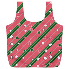 Christmas-background-star Full Print Recycle Bag (xl)