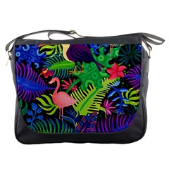 Tropical-exotic-colors-seamless-pattern Messenger Bag