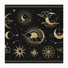 Asian-set-with-clouds-moon-sun-stars-vector-collection-oriental-chinese-japanese-korean-style Medium Glasses Cloth (2 Sides) by Vaneshart