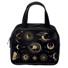 Asian-set-with-clouds-moon-sun-stars-vector-collection-oriental-chinese-japanese-korean-style Classic Handbag (one Side) by Vaneshart