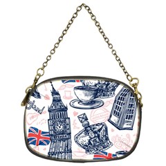 London-seamless-pattern Chain Purse (one Side) by Vaneshart