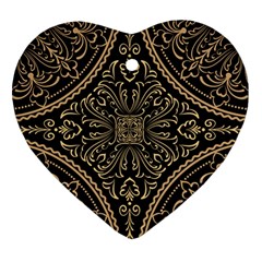 Zentangle-styled-ornament-pattern Ornament (heart)