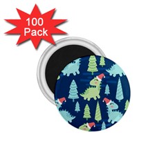 Cute-dinosaurs-animal-seamless-pattern-doodle-dino-winter-theme 1 75  Magnets (100 Pack) 