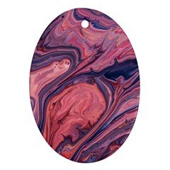 Abstract-colorful-painting-background-closeup Ornament (oval)