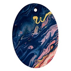 Liquid-abstract-paint-texture Ornament (oval) by Vaneshart