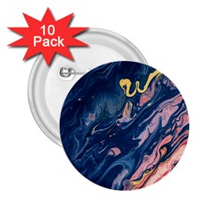 Liquid-abstract-paint-texture 2 25  Buttons (10 Pack) 