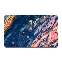 Liquid-abstract-paint-texture Magnet (rectangular) by Vaneshart