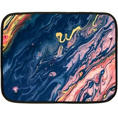 Liquid-abstract-paint-texture Double Sided Fleece Blanket (mini) 