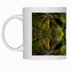 Fractal Fantasy Design Background White Mugs by Vaneshart