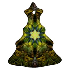 Fractal Fantasy Design Background Christmas Tree Ornament (two Sides) by Vaneshart