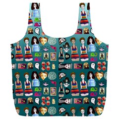 Kawaiicollagepattern2 Full Print Recycle Bag (xxl) by snowwhitegirl